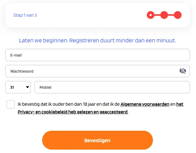 Registratie bij QuickSlot